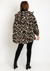 Serafina Collection One Size Wool Blend Leopard Print Jacket, Beige