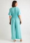 Serafina Collection One Size Wide Leg Jumpsuit, Aqua