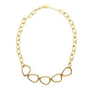 M Collection Looped Necklace, Gold