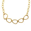 M Collection Looped Necklace, Gold