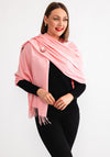 Serafina Cashmere Blend Pashmina & Brooch Gift Box, Rose Pink