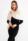 Serafina Cashmere Blend Pashmina & Brooch Gift Box, Beige