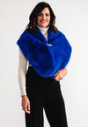 Serafina Collection Faux Fur Shawl, Blue