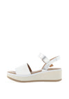 Zen Collection Low Wedge Sandals, White