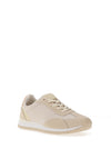 Zen Collection Colour Block Laced Trainers, Beige