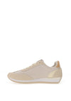 Zen Collection Colour Block Laced Trainers, Beige