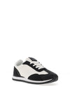 Zen Collection Colour Block Laced Trainers, Black and White