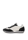 Zen Collection Colour Block Laced Trainers, Black and White