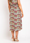 Fransa Floral Button Front Midi Skirt, Multi