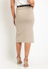 Serafina Collection One Size Polly Midi Skirt, Beige