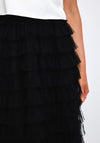 The Sofia Collection Tier Tulle Skirt, Black