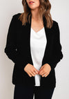 Serafina Collection Open Knit Cardigan, Black