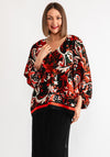 Malissa J Floral Print Blouse, Red Multi