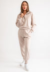 Malissa J Half Zip One Size Sweater, Nude