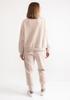 Malissa J Half Zip One Size Sweater, Nude