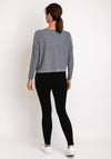 Natalia Collection Draw String Sweater, Grey