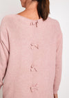 Natalia Collection One Size Fine Knit Relaxed Sweater, Pink