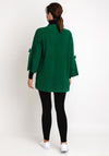 Natalia Collection One Size Relaxed Bow Cardigan, Green