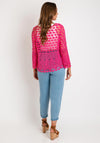 The Serafina Collection One Size Embroidered Bolero, Fuchsia