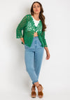 Serafina Collection One Size Embroidered Bolero, Green