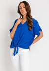 The Serafina Collection One Size Knot Detail Top, Royal Blue