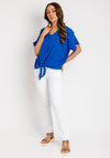 The Serafina Collection One Size Knot Detail Top, Royal Blue