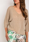 The Serafina Collection One Size Fine Knit Shimmer Top, Gold