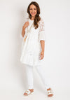 The Serafina Collection One Size Lace Kimono, White