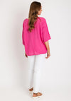 The Serafina Collection One Size Lightweight Top, Fuchsia