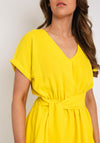 Serafina Collection One Size Peplum Top, Yellow