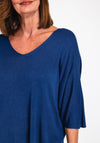 Serafina Collection One Size Fine Knit Sweater, Blue