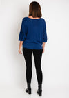 Serafina Collection One Size Fine Knit Sweater, Blue