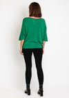 Serafina Collection One Size Fine Knit Sweater, Green