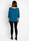 Serafina Collection One Size Fine Knit Sweater, Teal