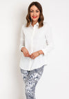 Serafina Collection Button Up Blouse, White