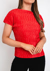 Serafina Collection Crepe Top, Red