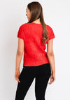 Serafina Collection Crepe Top, Red