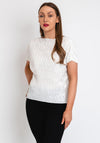 Serafina Collection Crepe Top, White