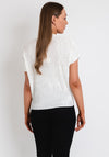 Serafina Collection Crepe Top, White