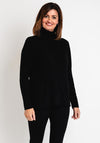 Serafina Collection Ribbed Detailing Sweater, Black