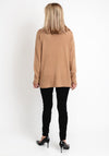 Serafina Collection Ribbed Detailing Sweater, Camel