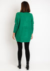 Serafina Collection Rhinestone Embellished Knit Sweater, Green