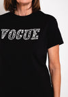 Serafina Collection Vogue Rhinestone T-Shirt, Black