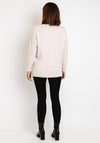 Serafina Collection Round Neck Knit Sweater, Cream