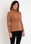 Serafina Collection Light Weight Roll Neck Sweater, Camel