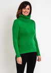 Serafina Collection Light Weight Roll Neck Sweater, Green