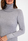 Serafina Collection Light Weight Roll Neck Sweater, Grey