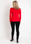 Serafina Collection Light Knit Sweater, Red