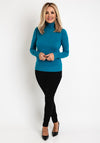 Serafina Collection Light Knit Sweater, Teal