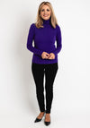 Serafina Collection Light Knit Sweater, Violet